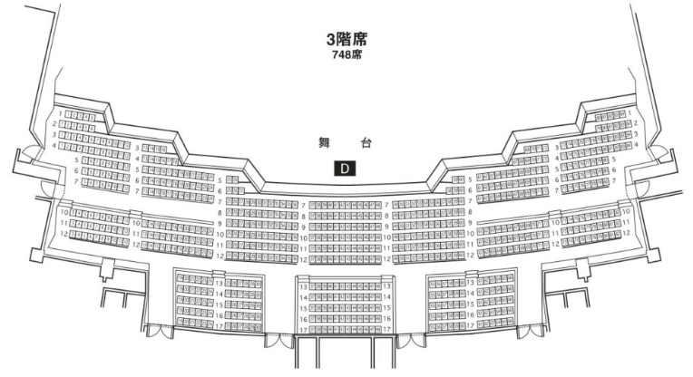 パシフィコ横浜国立大ホール2階3階からの見え方は？座席表やキャパは？